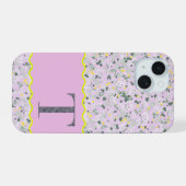 MONOGRAMME INITIALE T LILAS PETITES FLEURS (Verso Horizontal)