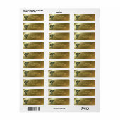 Monogramme Initiale T Marguerites Art Étiquette Ad (Feuille entière)