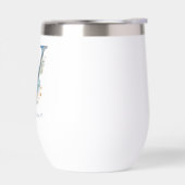 Monogramme Initiale Y Blue Floral Aquarelle Cadeau (Gauche)