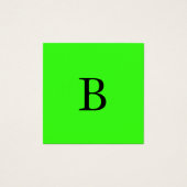 Monogramme Initiales Neon Vert brillant Cool coule (Devant)