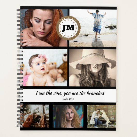Monogramme Inspirational Catholique Jean 15:5 DO-I (Devant)