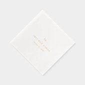 Monogramme intemporel Mariage moderne (Droite)