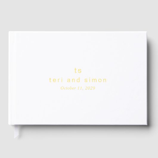 Monogramme intemporel Mariage moderne (Recto)