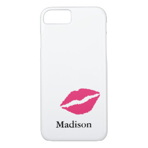 Monogramme iPhone 7 Coque avec baiser