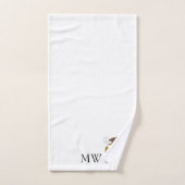 Monogramme Jack Russell Terrier Chien Conception (Serviette à main)