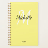 Monogramme jaune et blanc Simple Elegant Classic P (Devant)