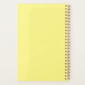 Monogramme jaune et blanc Simple Elegant Classic P (Dos)