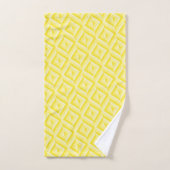 Monogramme Jaune Motif diamant à trois tons (Serviette à main)