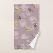 Monogramme Joli rustique moderne couleur fruit de (Serviette à main)