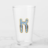 Monogramme K - Verre de 16 oz (Devant)