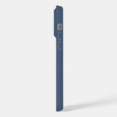 Monogramme latéral Nom Bleu & Rose Minimaliste (Côté gauche)