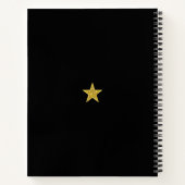 Monogramme & laurier sur cahier noir (Dos)
