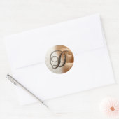 Monogramme Lettre D Sticker Mariage Enveloppe (Enveloppe)