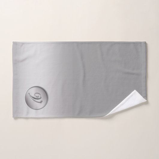 Monogramme "Lettre V" (Serviette à main)