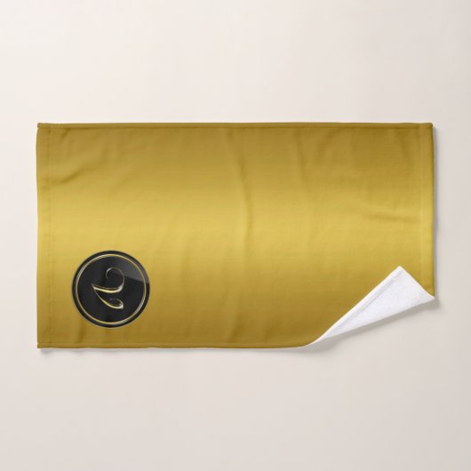 Monogramme "Lettre V" (Serviette à main)