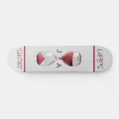 Monogramme "Life's Short" Hourglass Skateboard (Horz)