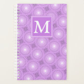 Monogramme lilas cercles pourpres motif (Devant)