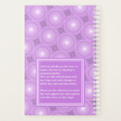 Monogramme lilas cercles pourpres motif (Dos)