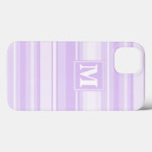 Monogramme lilas raypes Coque-Mate coque iphone (Verso (horizontal))