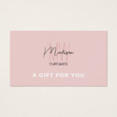 Monogramme Logo Boulangerie Certificat cadeau d'af (Devant)