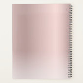 Monogramme Logo Rose Gold Blush Metallic Annuel (Dos)