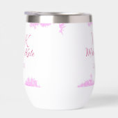 Monogramme lueur scintillement rose ajouter nom de (Droite)