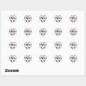 Monogramme M. et Mme Wedding Favor Stickers (Feuille)