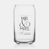 Monogramme M. & Mme Nom de famille Couples mariés  (Verso)