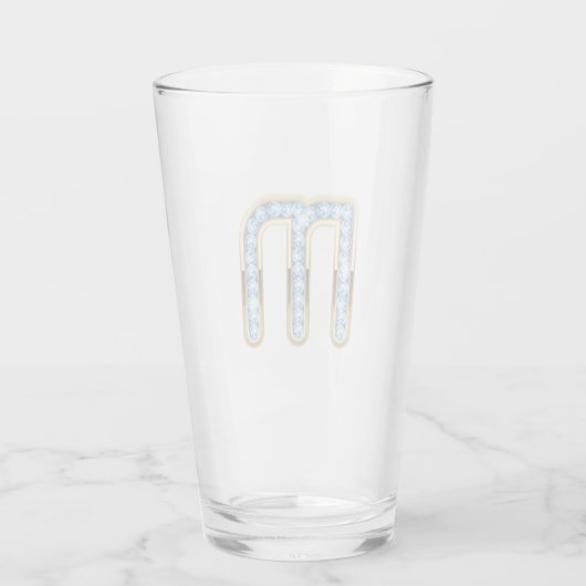 Monogramme M - Verre de 16 oz (Dos)