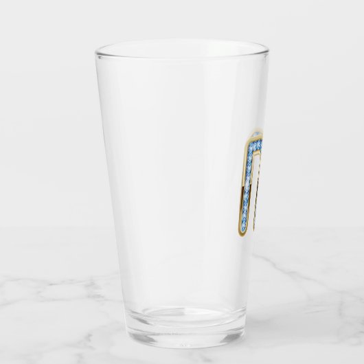Monogramme M - Verre de 16 oz (Droite)