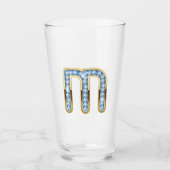 Monogramme M - Verre de 16 oz (Devant)