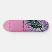 Monogramme magique Raven Runestone Skateboard (Horz)