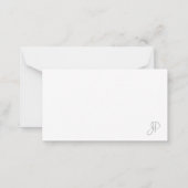 Monogramme main Élégant Modèle simple (Dos)