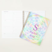 Monogrammé Mandala Neon Holographique 2022 2023 (Devant avec enveloppe)