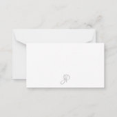 Monogramme manuscrit Simple Modèle Minimaliste (Dos)