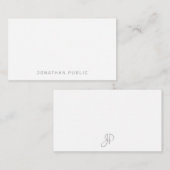 Monogramme manuscrit Simple Modèle Minimaliste (Devant / Derrière)