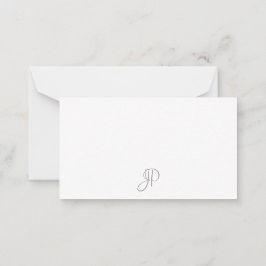 Monogramme manuscrit Simple Modèle Minimaliste (Dos)