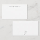 Monogramme manuscrit Simple Modèle Minimaliste (Devant / Derrière)