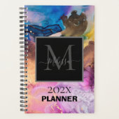 Monogramme marbré coloré personnalisable (Devant)