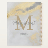 Monogramme Marbre initial or et gris 2025 Non daté (Dos)