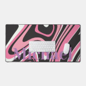 Monogramme marbre moderne l rose et noir (Clavier et souris)