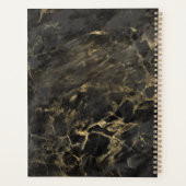 Monogramme Marbre Noir Or Élégant 2024 (Dos)