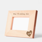 Monogramme mariage Cadres personnalisés en bois (Gauche)