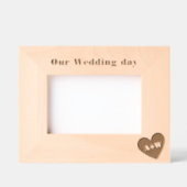 Monogramme mariage Cadres personnalisés en bois (Recto)