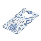 Monogramme Mariage Chinoiserie Bleu Et Blanc (Devant Angle)