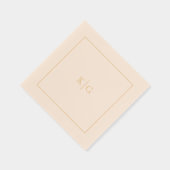 Monogramme Mariage classique Cadres dorés personna (Droite)