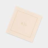 Monogramme Mariage classique Cadres dorés personna (Gauche)