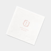 Monogramme Mariage de la crête botanique (Gauche)