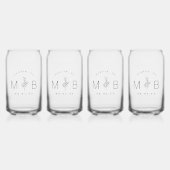 Monogramme Mariage de tige florale rustique (Recto)