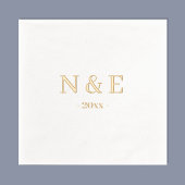 Monogramme Mariage Élégant minimal Or élégant